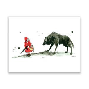 NEW Lora Zombie 24 x 30 Red Riding Hood
